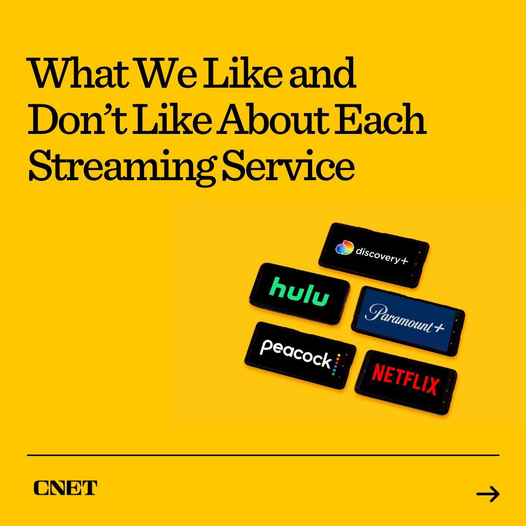 image  1 CNET - If you don't have cable, streaming services are the best option to watch movies, TV series an