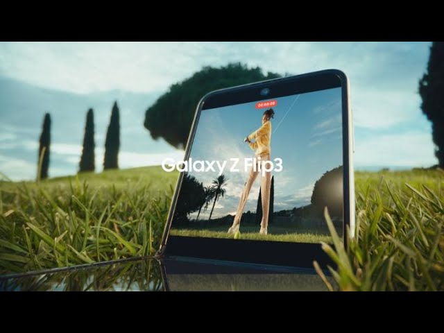 Galaxy Z Flip3: Flex Mode For Your Swing : Samsung