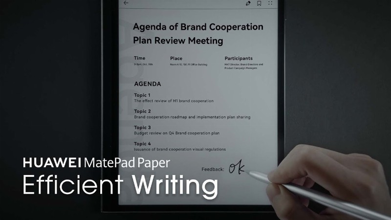 image 0 Huawei Matepad Paper - Efficient Writing