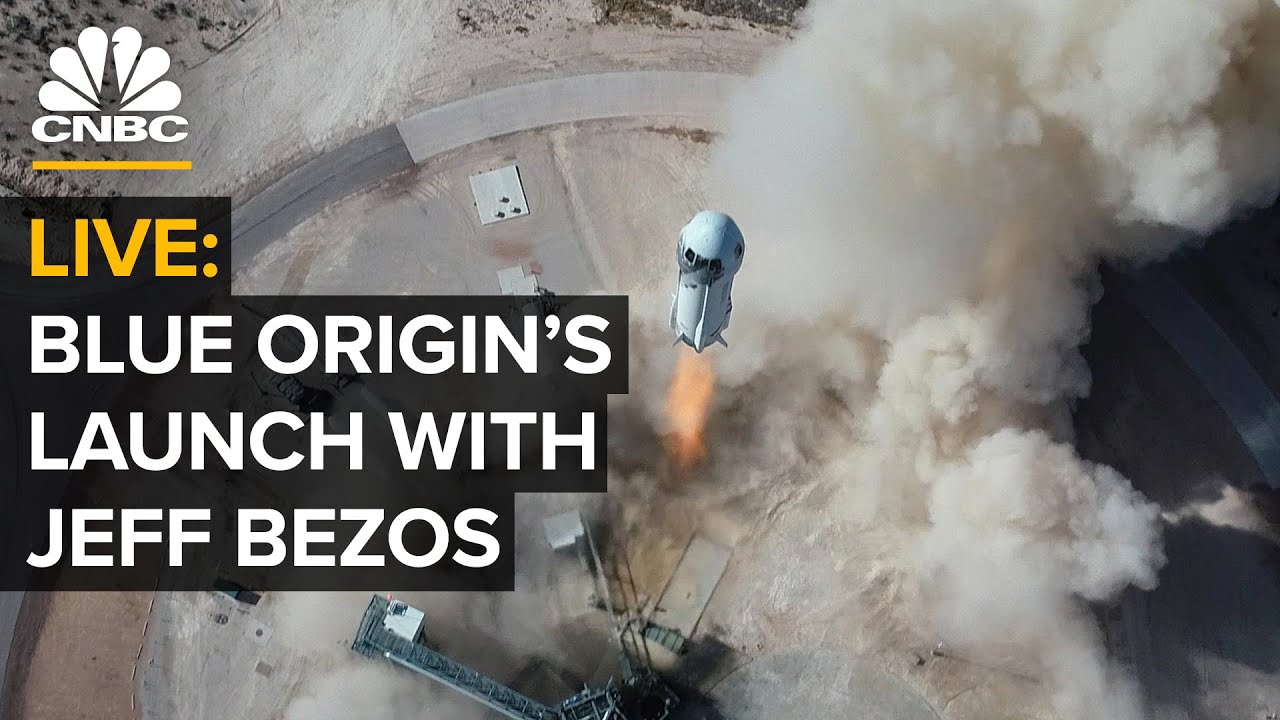 image 0 LIVE: Blue Origin launches first human spaceflight with Jeff Bezos ⁠— 7/20/21