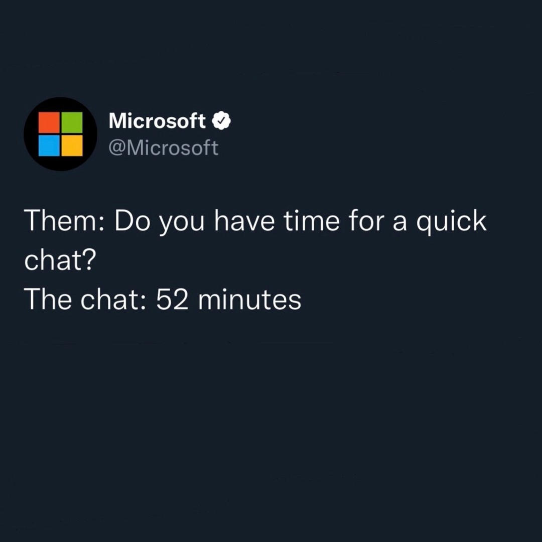 Microsoft - Like this post if it’s happened to you