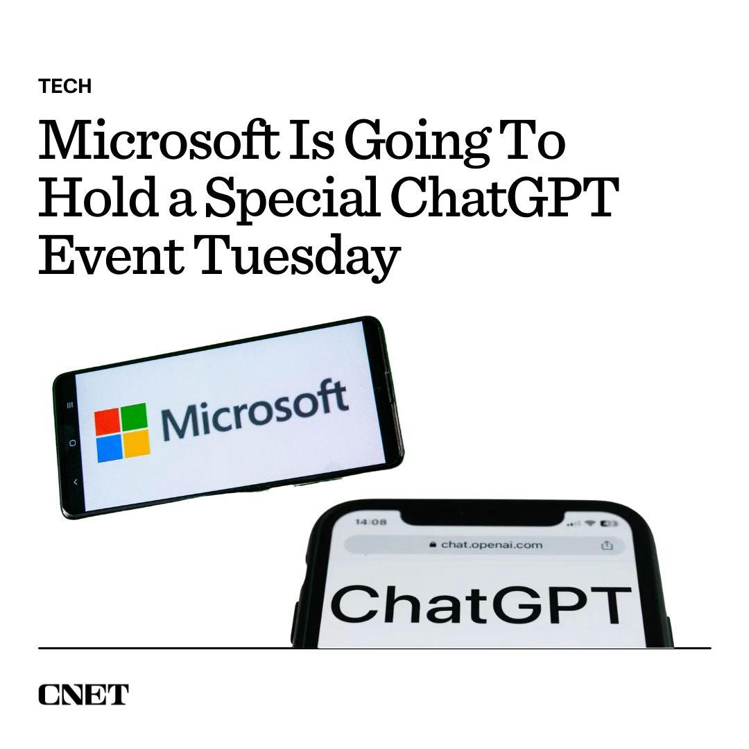 image  1 Microsoft will have an event tomorrow that might reveal the fusion of its AI chatbot ChatGPT and its