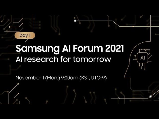 image 0 [saif 2021] Day 1: Ai Research For Tomorrow : Samsung
