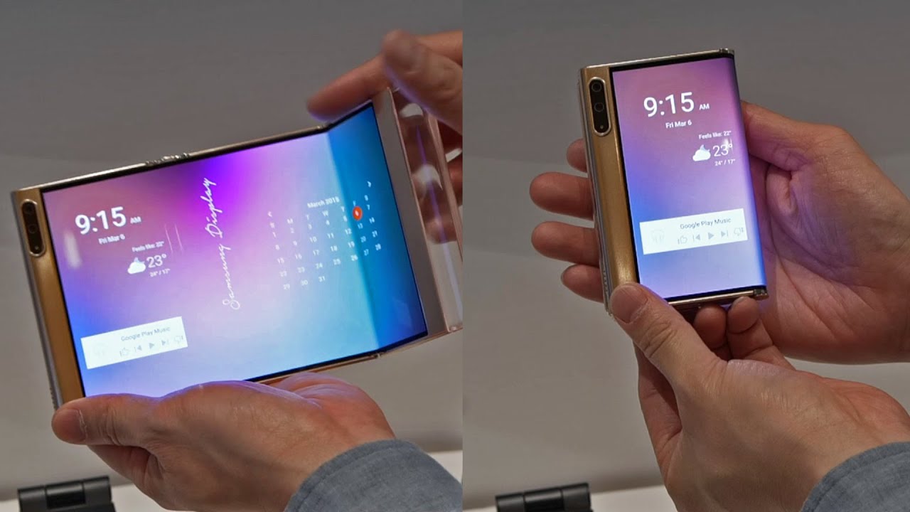 image 0 Samsung Display Showcases Flexible Oled Screens