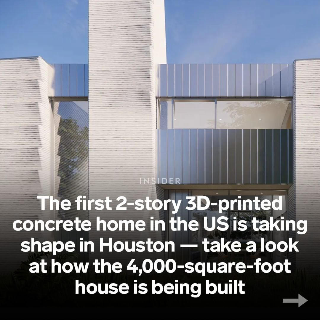 image  1 Tech Insider - A 4,000-square-foot two-story 3D-printed home is now being built in Houston