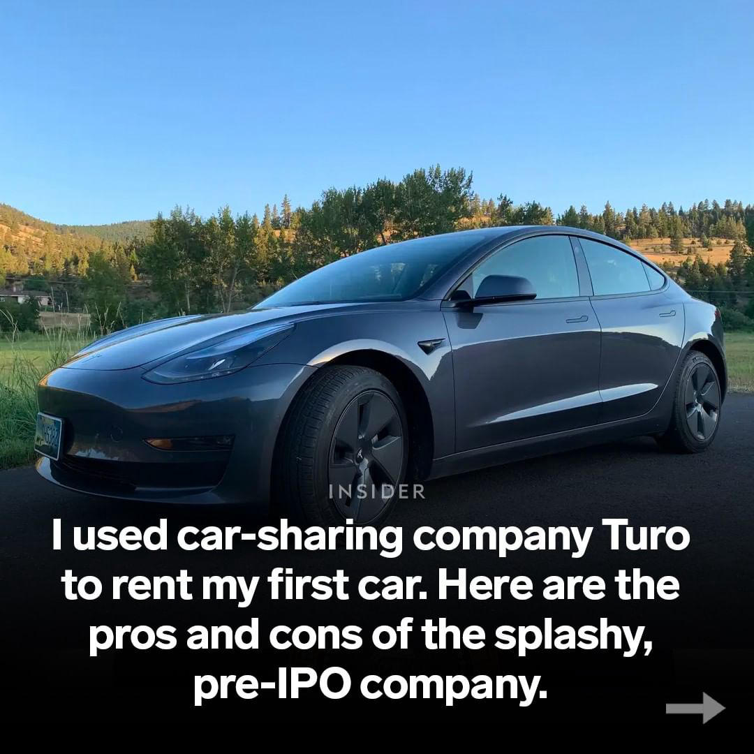 image  1 Tech Insider - Earlier this month, I used Turo, a peer-to-peer car-sharing service, to rent a Tesla