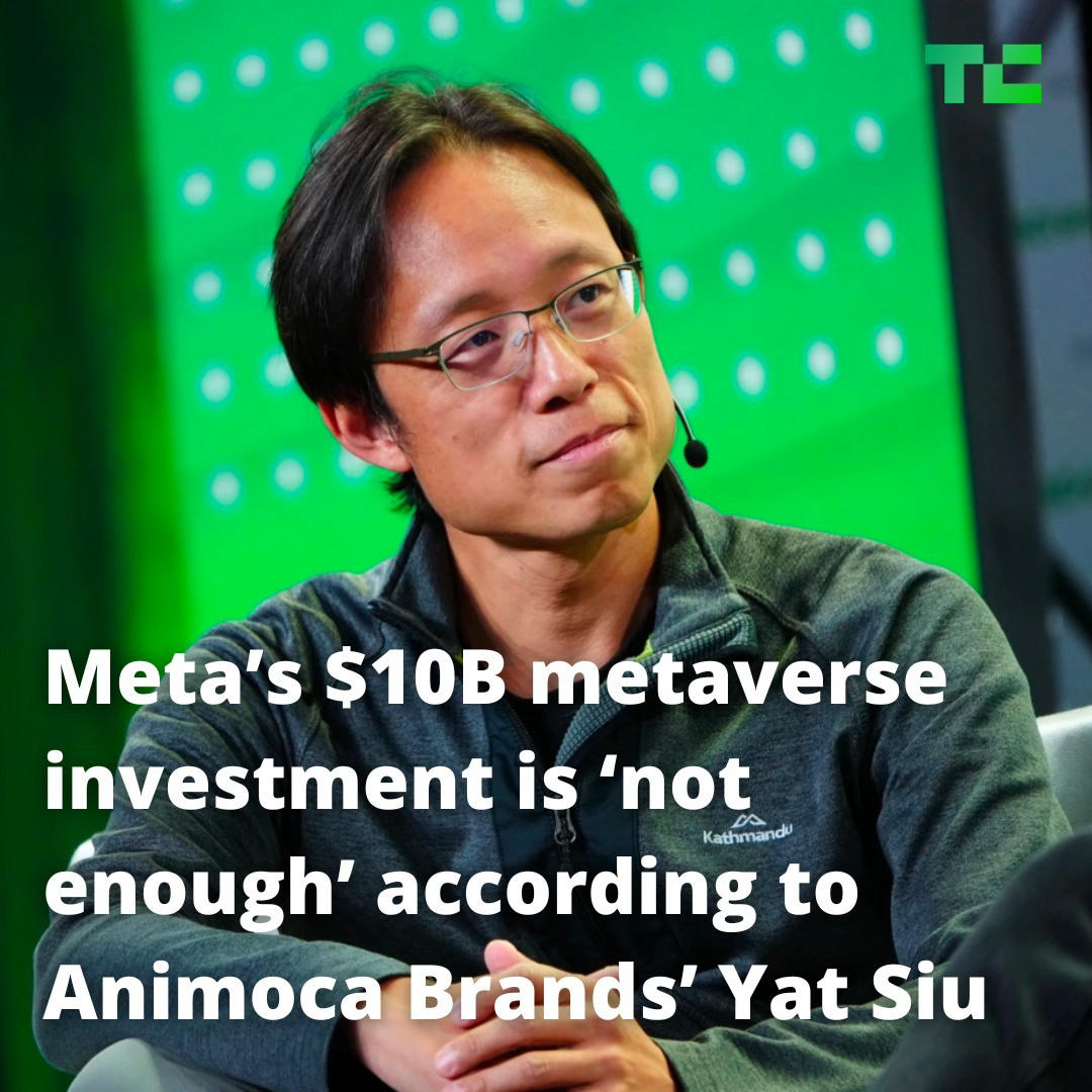 TechCrunch - Yat Siu, the co-founder and executive chairman of Animoca Brands, has a lot of thoughts