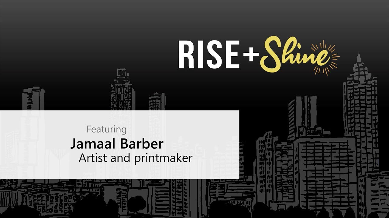 image 0 The Garage Atlanta Rise+shine Speaker Series Presents Artist And Printmaker Jamaal Barber