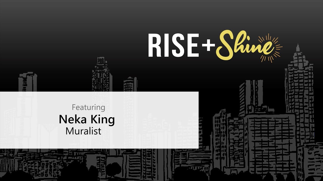 image 0 The Garage Atlanta Rise+shine Speaker Series Presents Muralist Neka King