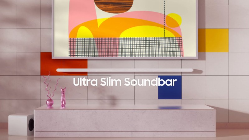 image 0 Ultra Slim Soundbar: Impossibly Slim Yet Powerful : Samsung